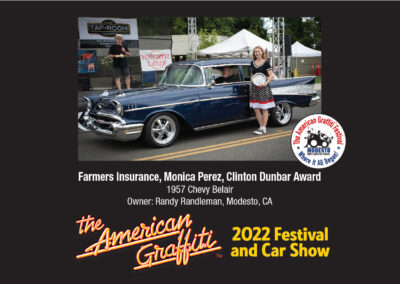 1957 Chevy Belair - 2022 American Graffiti Car Show Winner