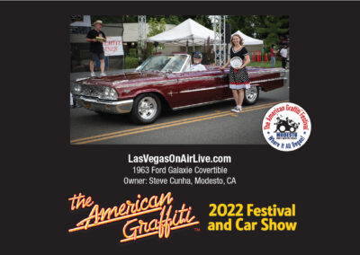 1963 Ford Galaxie Convertible - 2022 American Graffiti Car Show Winner